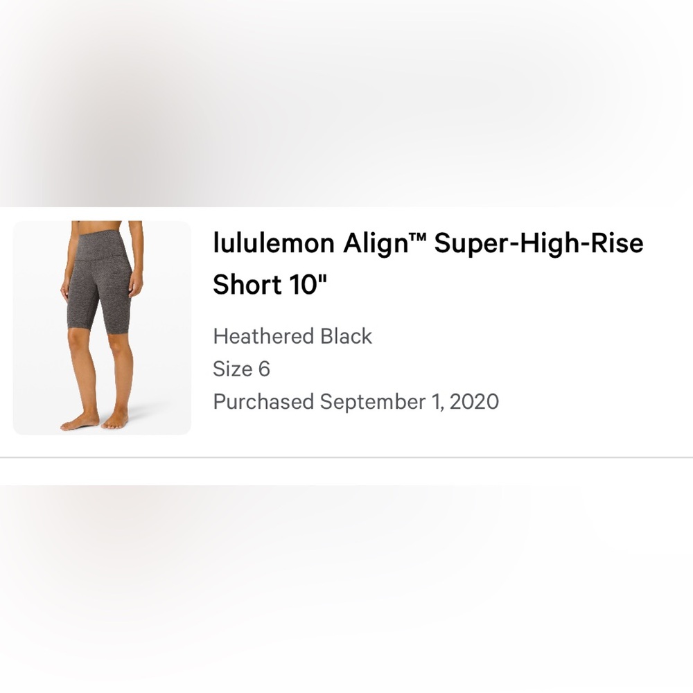 Lululemon Align 10” Biker Short - Picture 4 of 4